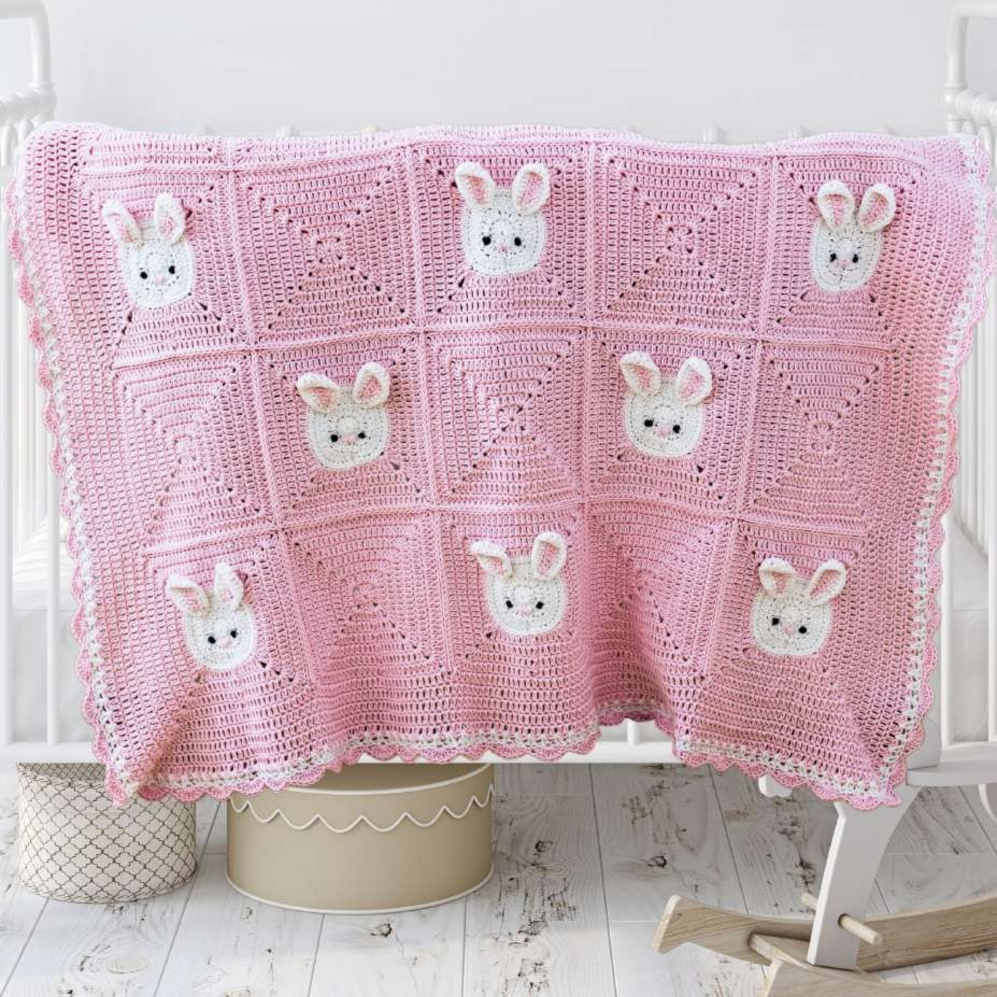 Crochet Bunny Lovey Blanket β Amigurumi Pattern (Digital Download)