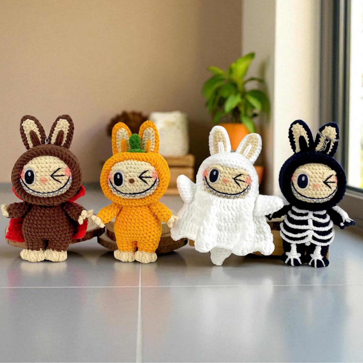 Halloween Smiling Bunny CROCHET PATTERN!