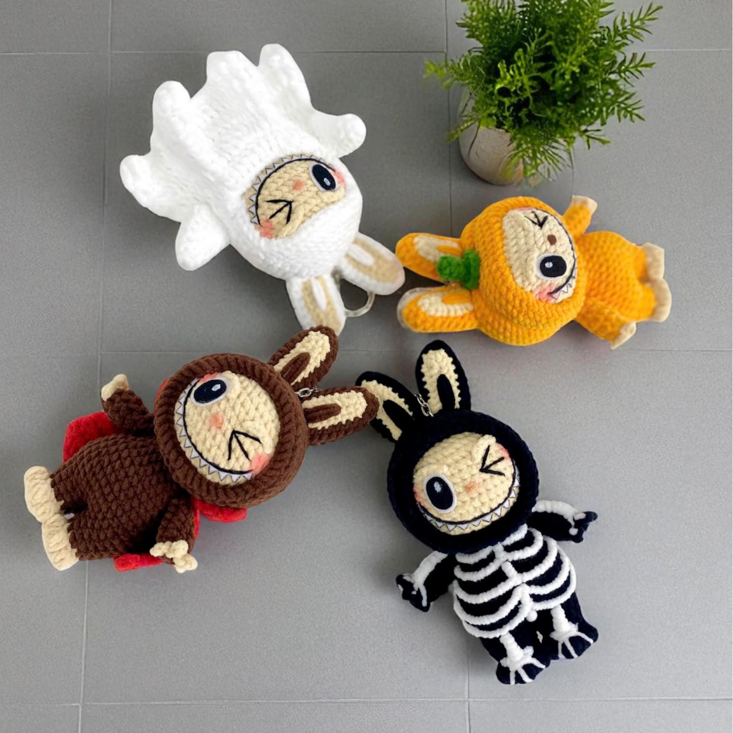 Halloween Smiling Bunny CROCHET PATTERN!