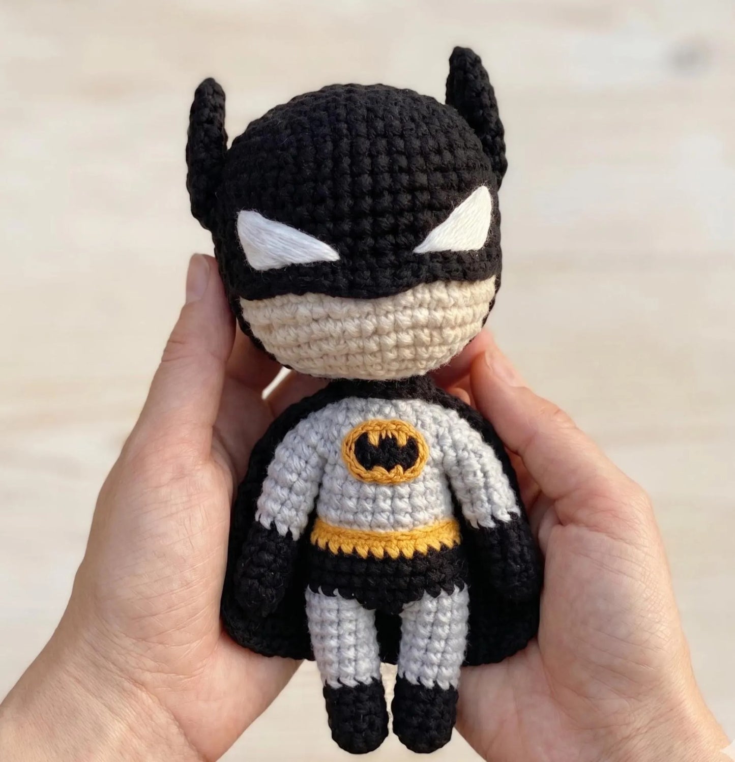 Batman Inspired Amigurumi Crochet Pattern - Digital PDF Tutorial