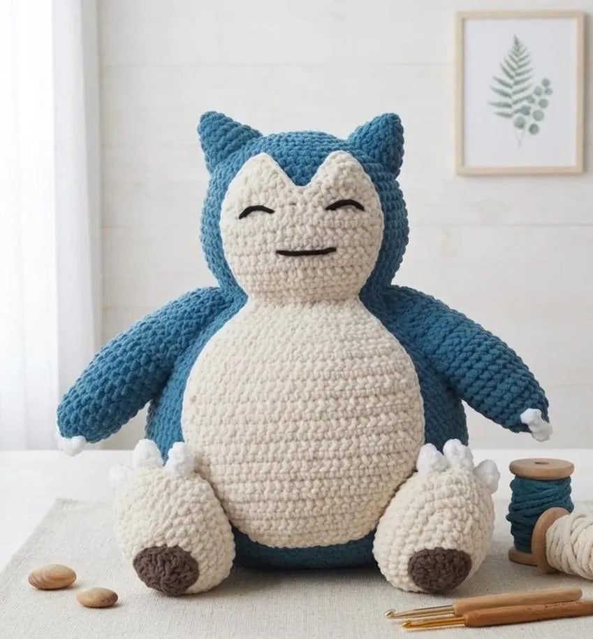 Snorlax Inspired Amigurumi Crochet Pattern - Digital PDF Tutorial