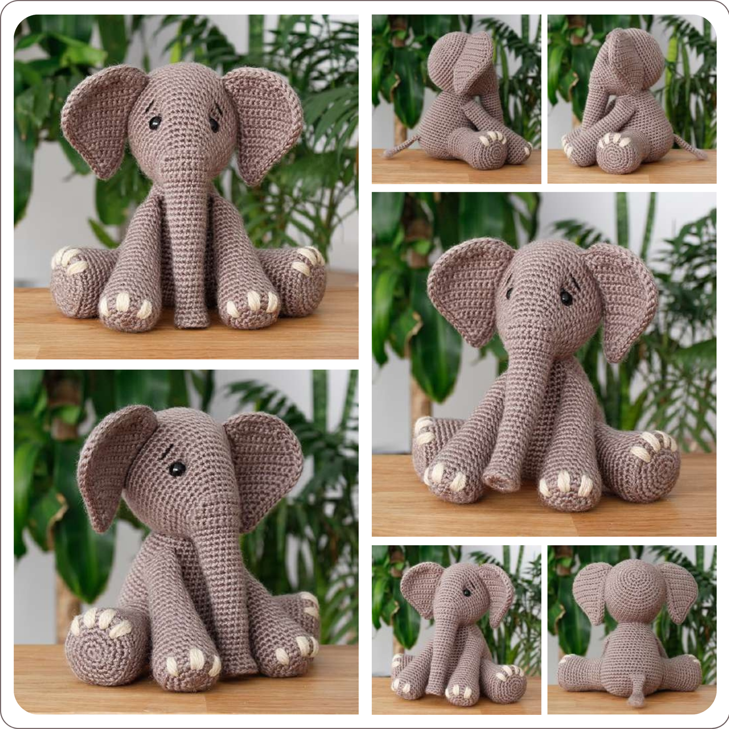 Bubba the Elephant Crochet Pattern – Step-by-Step PDF