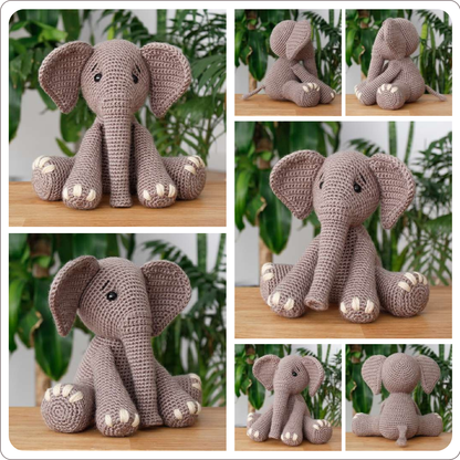 Bubba the Elephant Crochet Pattern – Step-by-Step PDF