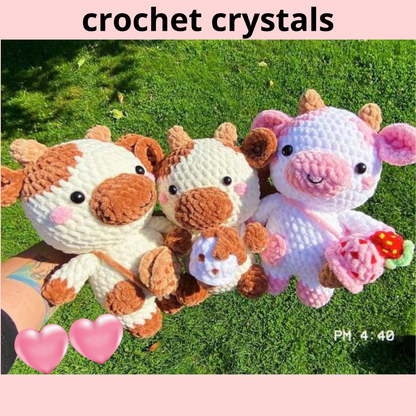 Chubby Milk Cow – Cute Amigurumi Crochet Pattern (PDF)