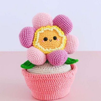 Cheek Flower – Cute & Smiling Amigurumi Crochet Pattern (PDF)