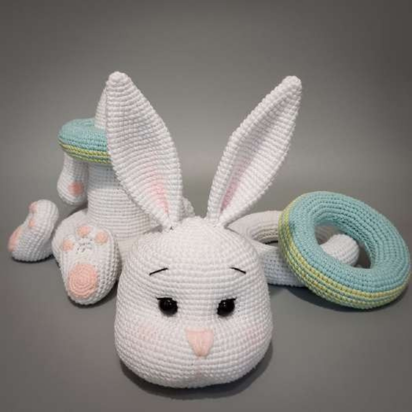 Bunny Stacking Toy – Cute Amigurumi Crochet Pattern (PDF)🐰
