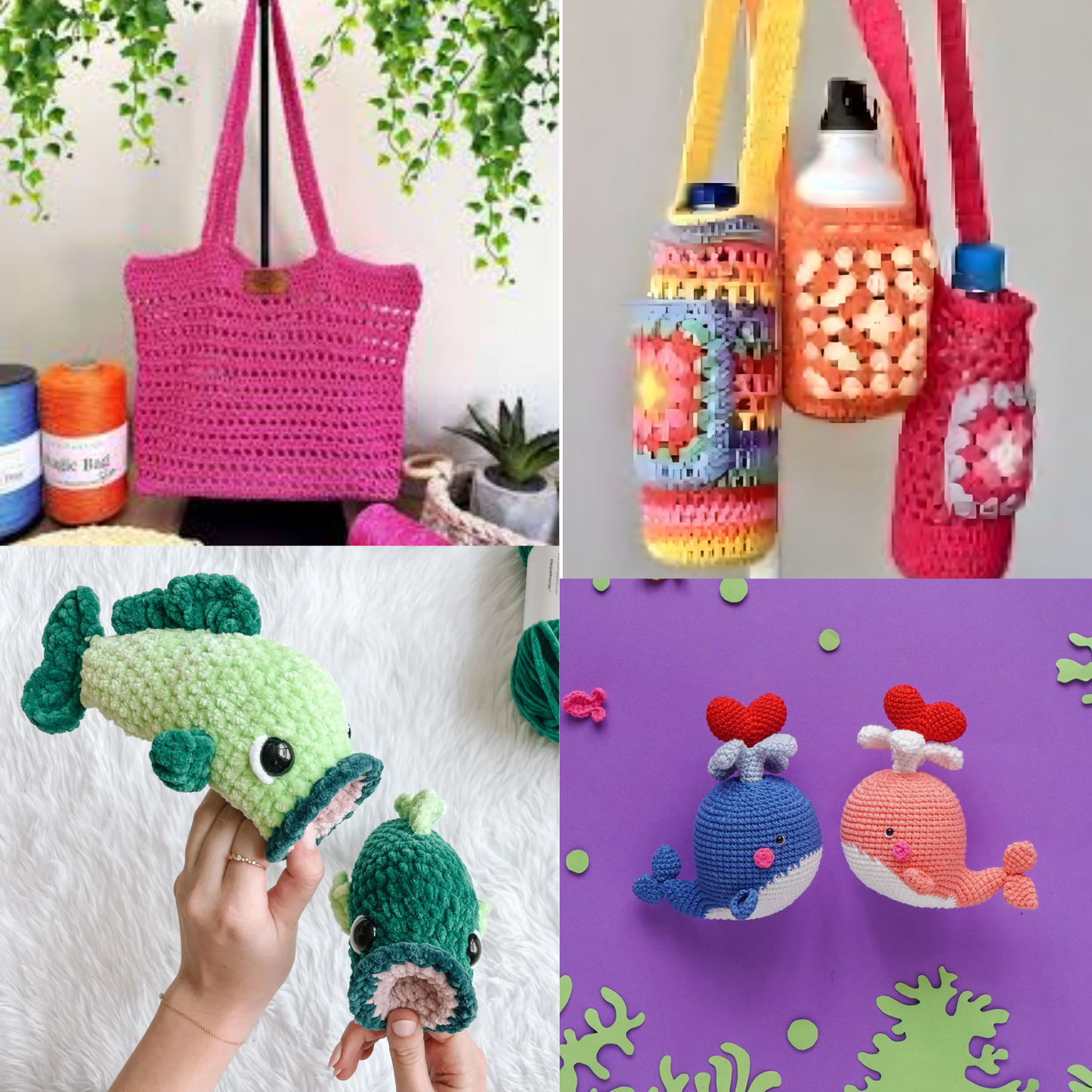 250+ Amigurumi - Crochet Patterns Bundle , Digital Download