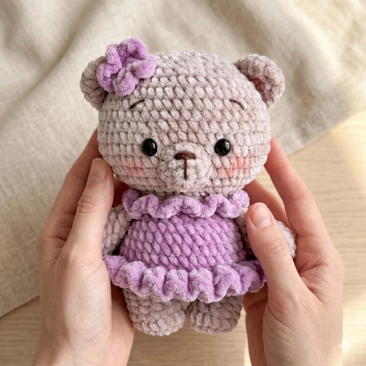 Sweet Teddy Bear Amigurumi Crochet Pattern - Digital PDF Tutorial