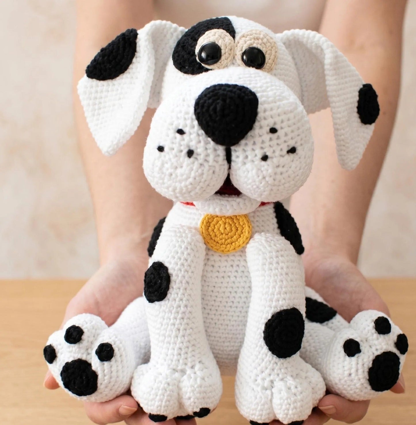Dotty dog Amigurumi Crochet Pattern - Digital PDF Tutorial