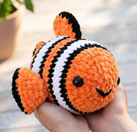 Clownfish Amigurumi Crochet Pattern - Digital PDF Tutorial