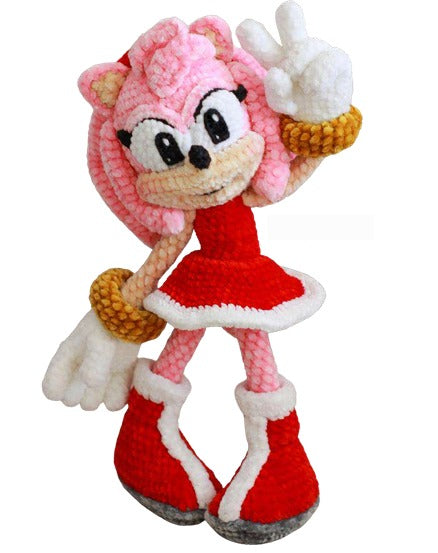 Amy Rose Amigurumi Crochet Pattern - PDF Tutorial
