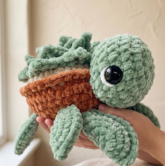 Succulent Turtle Amigurumi Crochet Pattern - Digital PDF Tutorial