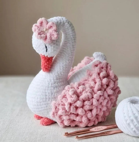 Elegant Swan Amigurumi Crochet Pattern - Digital PDF Tutorial